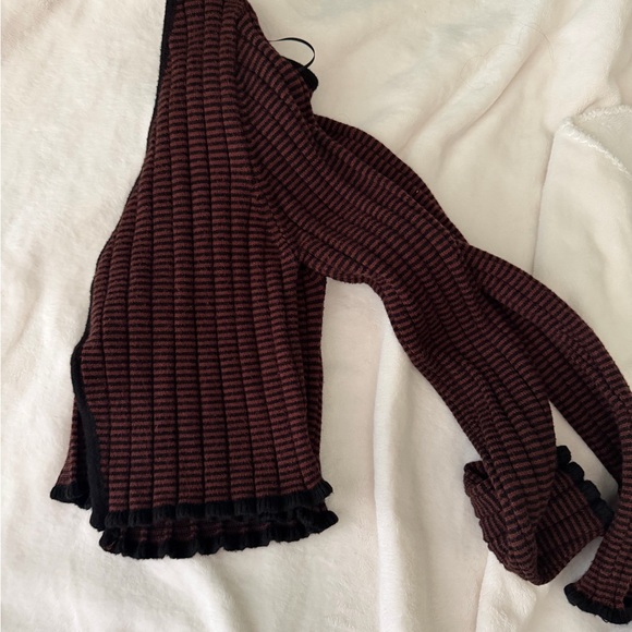 PacSun Black and Brown Striped Cardigan - Picture 1 of 2